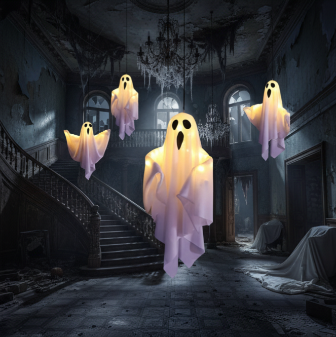 Glowing Ghost Fairy Lights